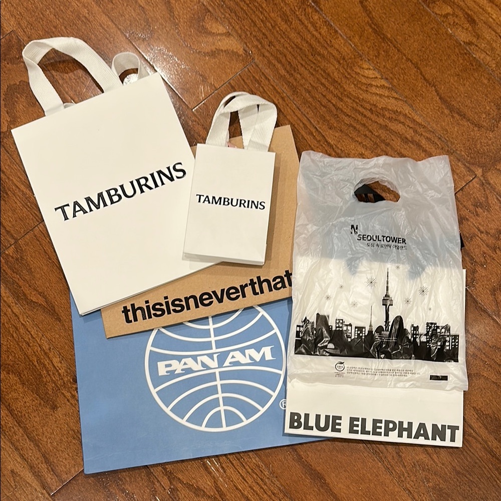 Korea Assorted Branded Shopping Bags totes bundle of 9—added more!